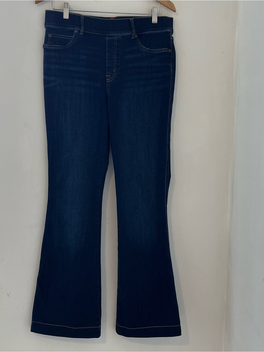 SPANX Indigo Flare Wide-Leg Jeans